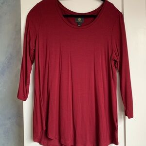 NWT - Red JM Collection Long Sleeve Shirt